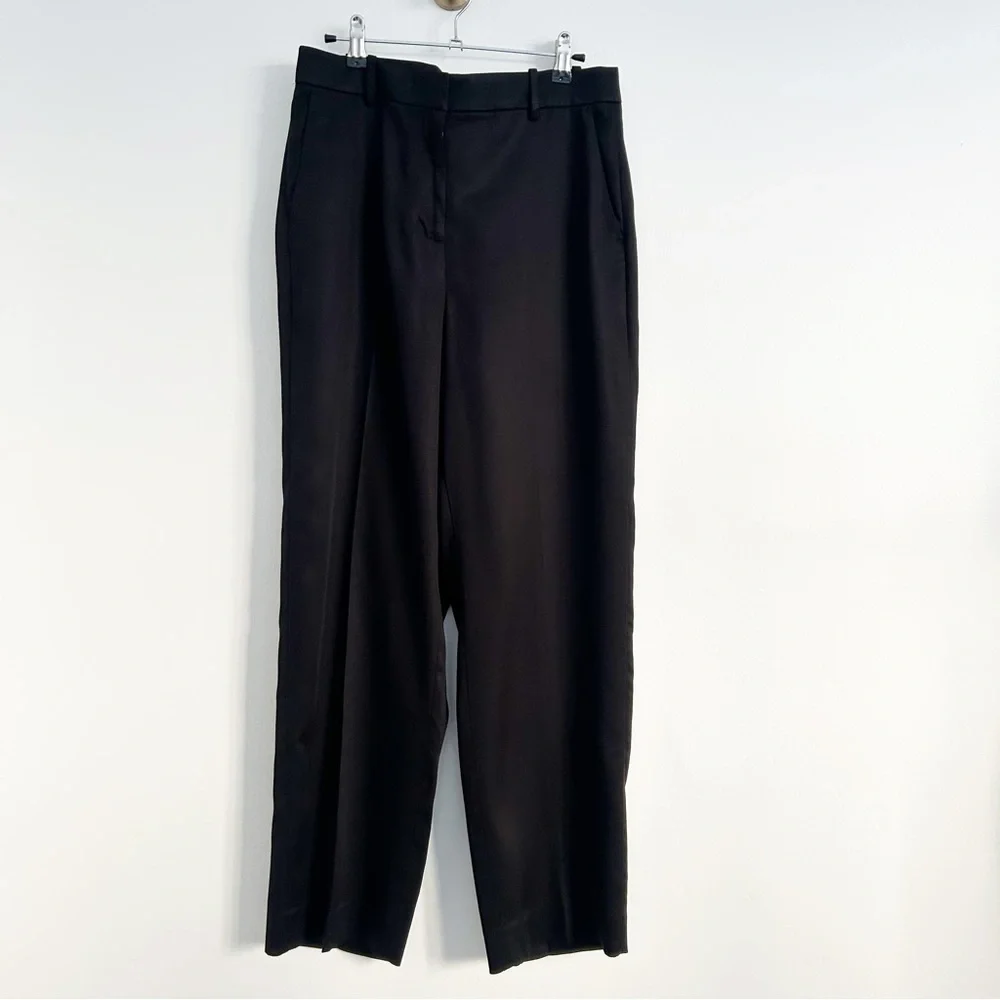 J. Crew Ingrid Pant in Black Gramercy Twill 100% Lyocell Size 6 - Picture 3 of 8